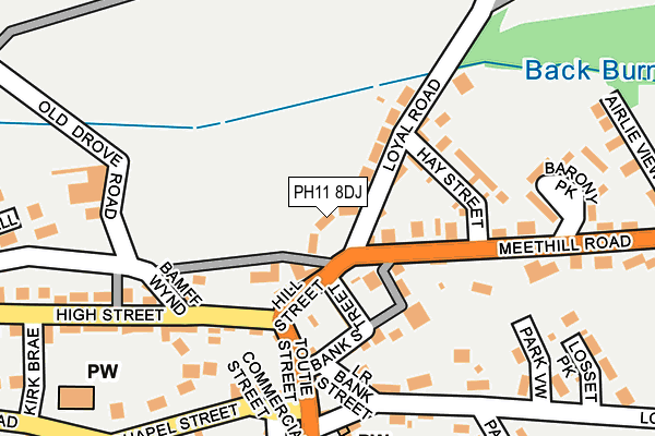 PH11 8DJ map - OS OpenMap – Local (Ordnance Survey)