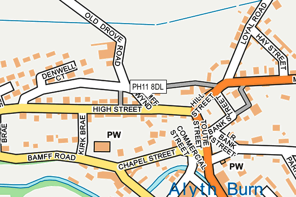 PH11 8DL map - OS OpenMap – Local (Ordnance Survey)