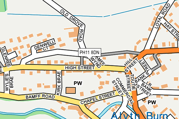 PH11 8DN map - OS OpenMap – Local (Ordnance Survey)