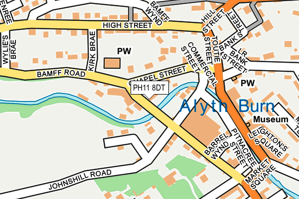 PH11 8DT map - OS OpenMap – Local (Ordnance Survey)