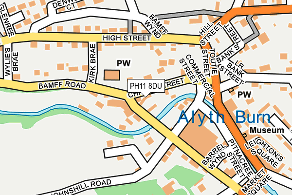 PH11 8DU map - OS OpenMap – Local (Ordnance Survey)