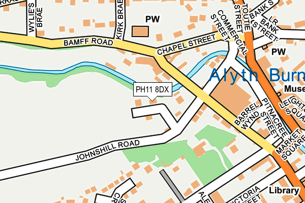 PH11 8DX map - OS OpenMap – Local (Ordnance Survey)
