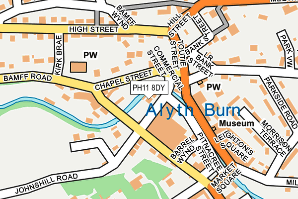 PH11 8DY map - OS OpenMap – Local (Ordnance Survey)