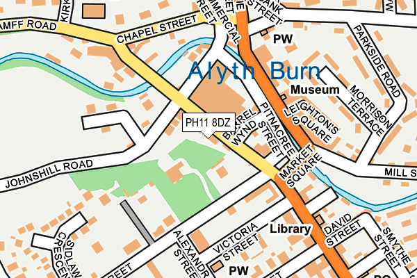 PH11 8DZ map - OS OpenMap – Local (Ordnance Survey)
