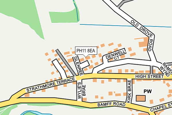 PH11 8EA map - OS OpenMap – Local (Ordnance Survey)