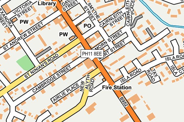 PH11 8EE map - OS OpenMap – Local (Ordnance Survey)