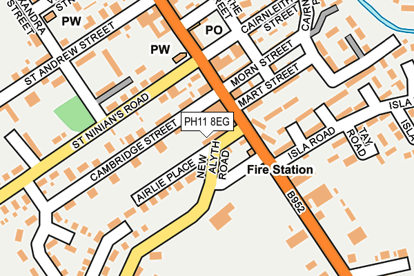 PH11 8EG map - OS OpenMap – Local (Ordnance Survey)