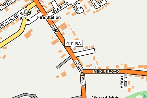 PH11 8ES map - OS OpenMap – Local (Ordnance Survey)