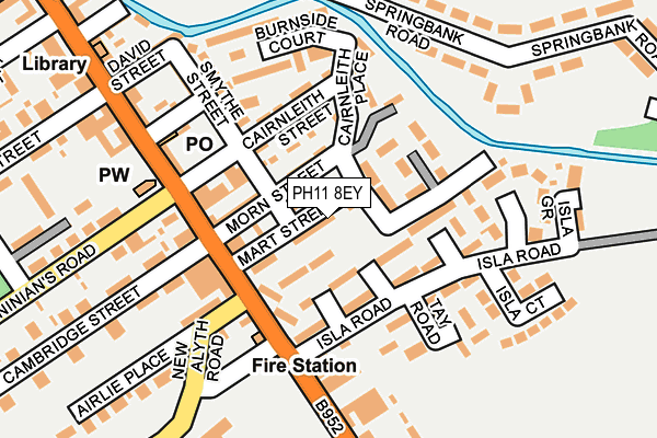 PH11 8EY map - OS OpenMap – Local (Ordnance Survey)