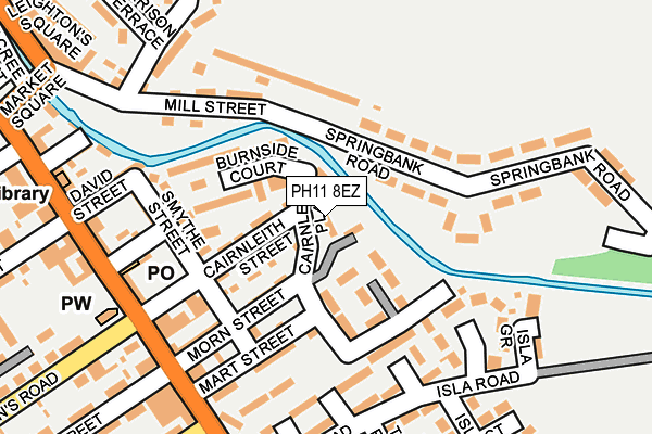 PH11 8EZ map - OS OpenMap – Local (Ordnance Survey)