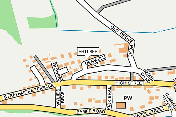 PH11 8FB map - OS OpenMap – Local (Ordnance Survey)