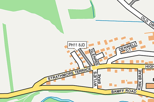 PH11 8JD map - OS OpenMap – Local (Ordnance Survey)