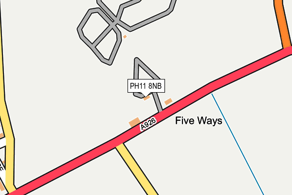 PH11 8NB map - OS OpenMap – Local (Ordnance Survey)