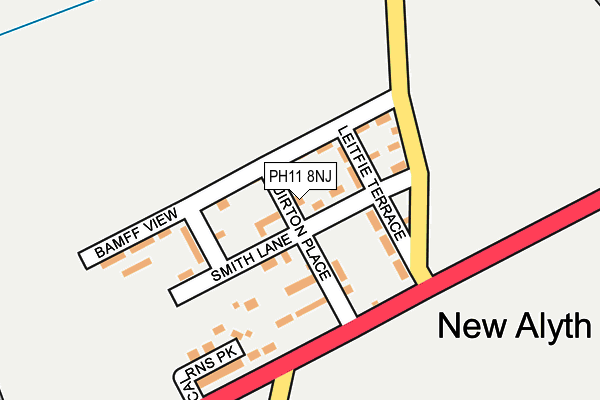 PH11 8NJ map - OS OpenMap – Local (Ordnance Survey)