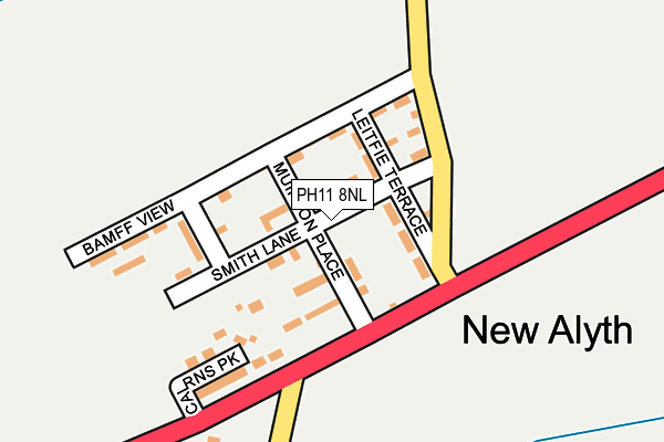 PH11 8NL map - OS OpenMap – Local (Ordnance Survey)