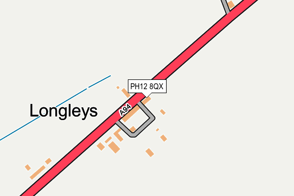 PH12 8QX map - OS OpenMap – Local (Ordnance Survey)