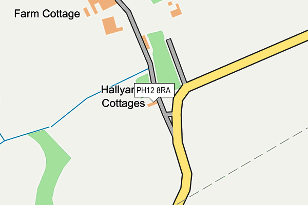 PH12 8RA map - OS OpenMap – Local (Ordnance Survey)