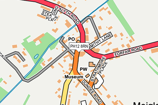 PH12 8RN map - OS OpenMap – Local (Ordnance Survey)