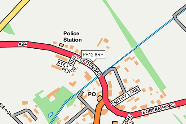 PH12 8RP map - OS OpenMap – Local (Ordnance Survey)