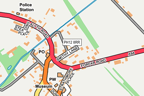 PH12 8RR map - OS OpenMap – Local (Ordnance Survey)