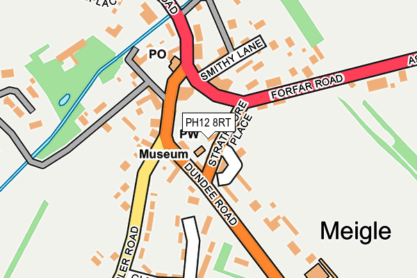 PH12 8RT map - OS OpenMap – Local (Ordnance Survey)