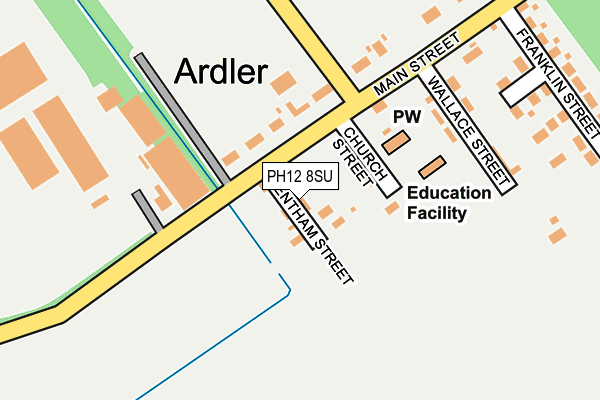PH12 8SU map - OS OpenMap – Local (Ordnance Survey)