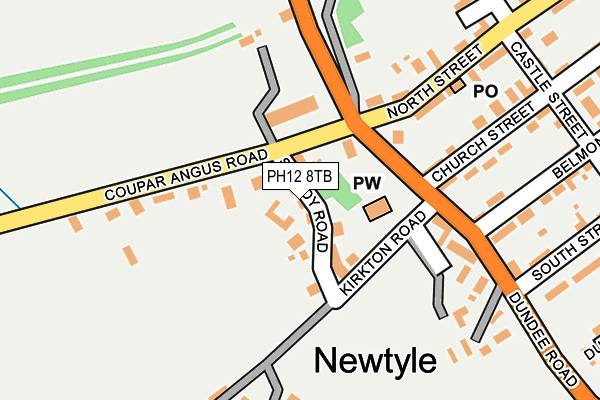 PH12 8TB map - OS OpenMap – Local (Ordnance Survey)
