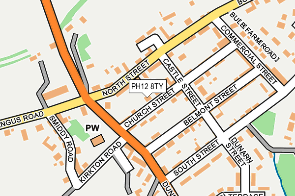 PH12 8TY map - OS OpenMap – Local (Ordnance Survey)