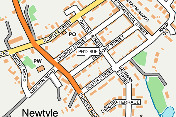 PH12 8UE map - OS OpenMap – Local (Ordnance Survey)