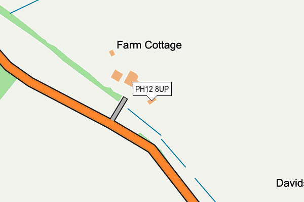 PH12 8UP map - OS OpenMap – Local (Ordnance Survey)