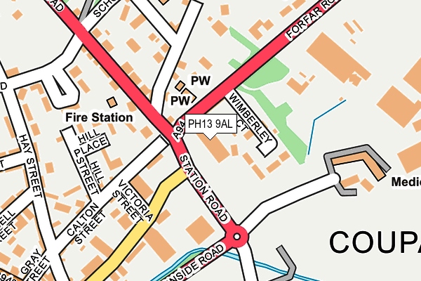 PH13 9AL map - OS OpenMap – Local (Ordnance Survey)