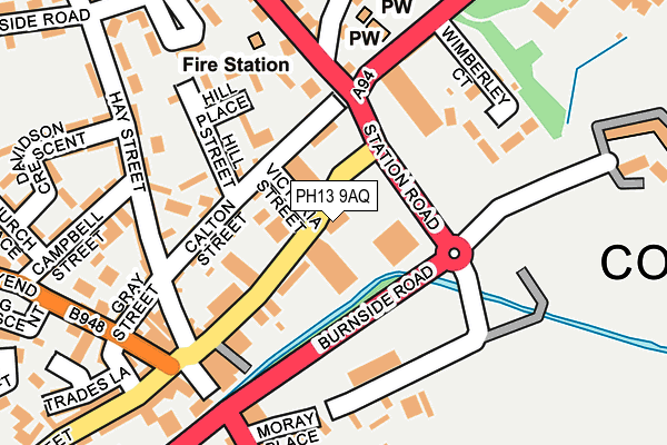 PH13 9AQ map - OS OpenMap – Local (Ordnance Survey)