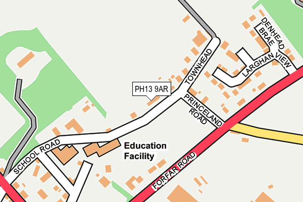 PH13 9AR map - OS OpenMap – Local (Ordnance Survey)