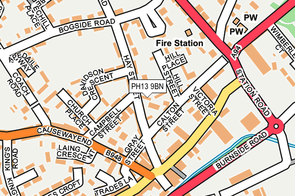 PH13 9BN map - OS OpenMap – Local (Ordnance Survey)