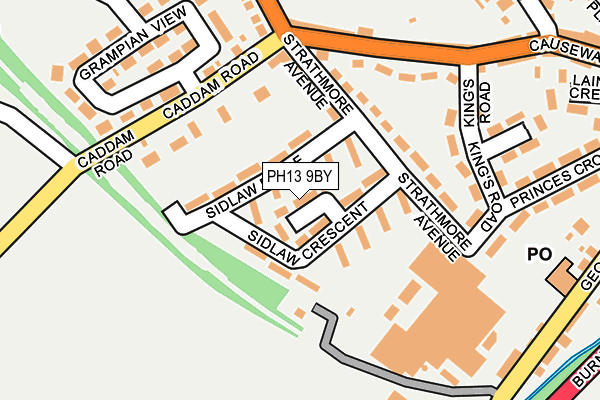 PH13 9BY map - OS OpenMap – Local (Ordnance Survey)