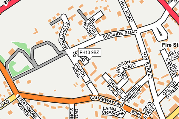 PH13 9BZ map - OS OpenMap – Local (Ordnance Survey)