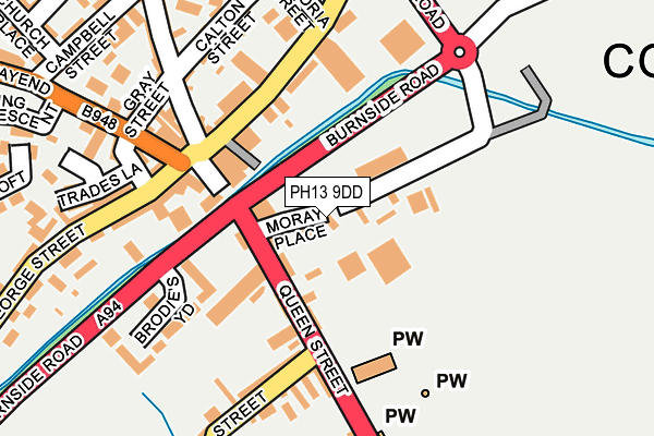 PH13 9DD map - OS OpenMap – Local (Ordnance Survey)