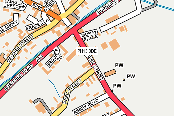 PH13 9DE map - OS OpenMap – Local (Ordnance Survey)