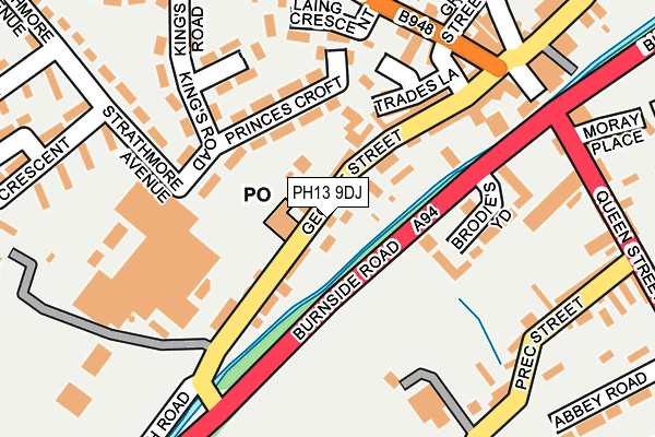 PH13 9DJ map - OS OpenMap – Local (Ordnance Survey)