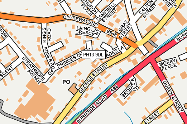 PH13 9DL map - OS OpenMap – Local (Ordnance Survey)