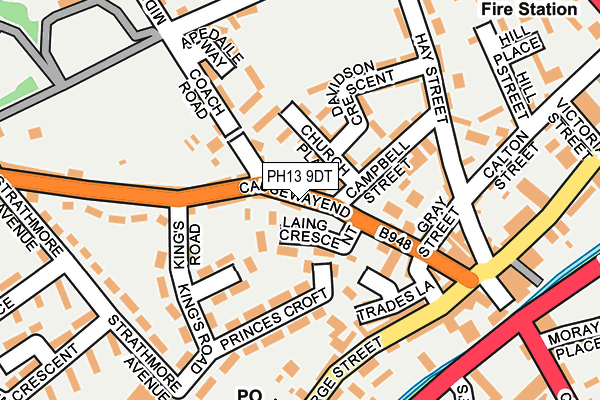 PH13 9DT map - OS OpenMap – Local (Ordnance Survey)