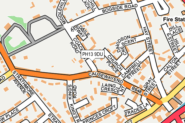 PH13 9DU map - OS OpenMap – Local (Ordnance Survey)