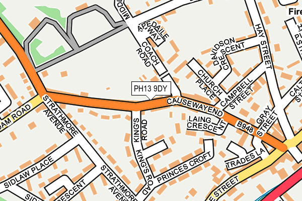 PH13 9DY map - OS OpenMap – Local (Ordnance Survey)