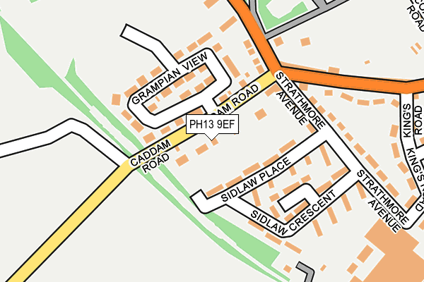 PH13 9EF map - OS OpenMap – Local (Ordnance Survey)