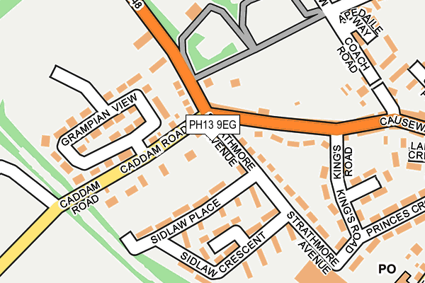 PH13 9EG map - OS OpenMap – Local (Ordnance Survey)