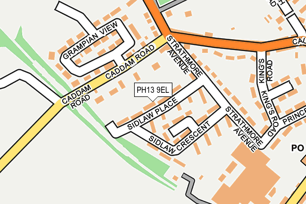 PH13 9EL map - OS OpenMap – Local (Ordnance Survey)