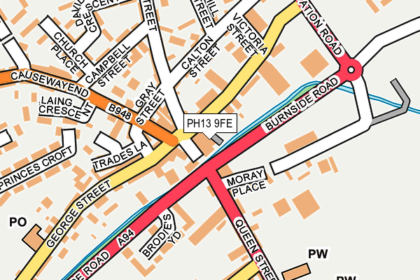 PH13 9FE map - OS OpenMap – Local (Ordnance Survey)