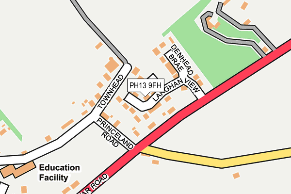 PH13 9FH map - OS OpenMap – Local (Ordnance Survey)