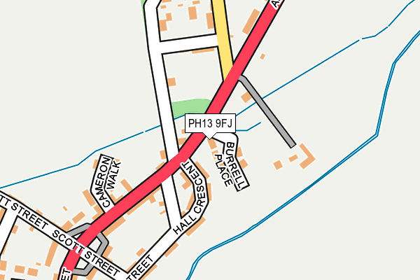 PH13 9FJ map - OS OpenMap – Local (Ordnance Survey)