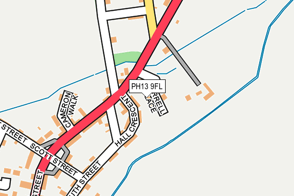 PH13 9FL map - OS OpenMap – Local (Ordnance Survey)
